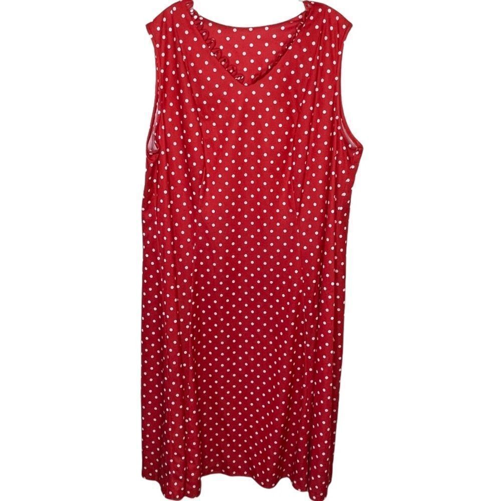 By Yakko Polka Dot Dress Red